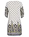 GRACE KARIN Women's Bohemian Tied V-Neck Ethnic Printed Casual Dress