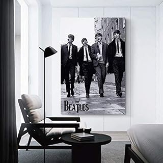 XYDQ Poster décoratif sur toile The Beatles Forever 50 x 75 cm - Les Beatles, Paul McCartney, John Lennon, RIngo Starr, George Harrison XYDQ Poster décoratif sur toile The Beatles Forever 50 x 75 cm – Image 3