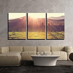 Tundra Landscapes Above Arctic Circle x3 Panels