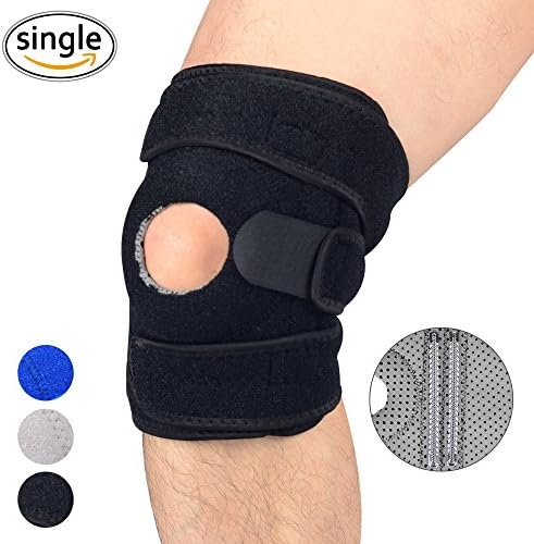 UncleHu Knee Support, Open-Patella Stabilizer, Adjustable Strapping & Extra-Thick Breathable Neoprene Sleeve, Helps with ACL, LCL, MCL, Arthritis, Meniscus Tear, Tendonitis Pain