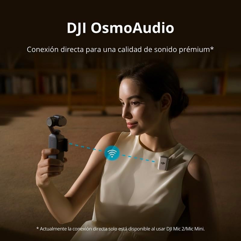 Dji osmo pocket 3 creator pack, câmera com cmos de 1'' e 4k/120 fps, estabilização de 3 eixos, rastreamento de rosto/alvo, foco rápido, inclui microfone som nítido, pequeno