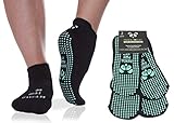 Bamboo Yoga Socks Non-Slip Full Toe Grip for Pilates Hospital Rehab (BM 2pk)