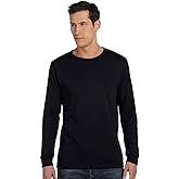 Long Sleeve Tee in Heather Carolina Blue by BELLA + CANVAS