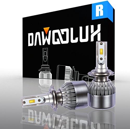 DAWOOLUX H7 72W 7600LM 6000K LED Headlight Bulb Kits Flip Chips/Adjustable Beam-Hi/Lo Beam/Fog Light