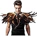 L'VOW Gothic Black Feather Shrug Cape Shawl Halloween Costume for Men (Style -03)