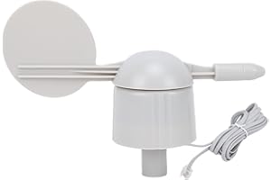 Fabater Wind Direction Sensor, ABS Housing Wind Indicator, Weather Meter Kit with RJ11 Interface Connection, Winds Vane Meter
