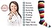 Compression Socks (1 pair) for Men & Women - BEST for Running, Nurses, Shin Splints, Flight Travel, & Maternity Pregnancy - Boost Athletic Stamina, Circulation & Recovery (i-Stripes, Large/X-Large)