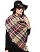 Plaid Blanket Scarf Women Big Square Long Scarves Warm Tartan Checked Shawl