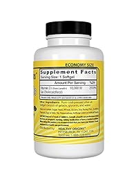 Healthy Origins Vitamina D3 Geles 10, 000 Lanolina, geles, 360 unidades, HlthyOrign-1420181, 1, 1