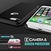 For iPhone 7 Case - MoKo Slim Fit Shockproof Liquid Silicone Gel Rubber Protective Case Soft Touch Back Cover for Apple iPhone 7 2016, BLACK