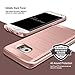Galaxy S7 Edge Case, OBLIQ [Slim Meta][Rose Gold] Slim Fit Premium Dual Layer Protection Case with Metallic Brush Finish Back with Shock Absorbing TPU Inner Layer for Samsung Galaxy S7 Edge