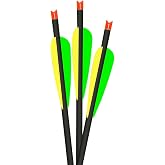 Lumenok 22-Inch Barnett Headhunter Equipped Crescent Bolt End (3-Pack), HD Orange