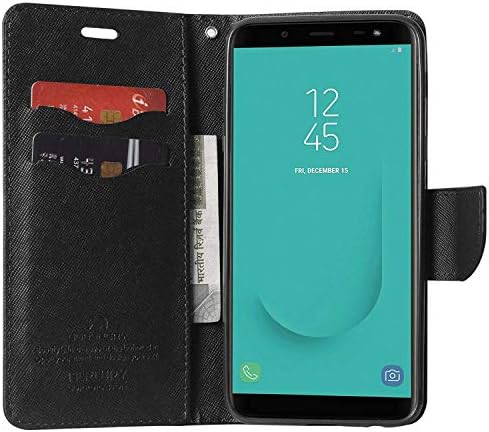ORC Galaxy A8+ Flip Cover-Luxury Mercury Diary Wallet Style, with Magnetic Flip Cover for Samsung Galaxy A8+ (Plus) (Black)
