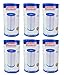 Coleman Type III A/C Pool Filter Pump Replacement Cartridge, 6-Pack | 90307