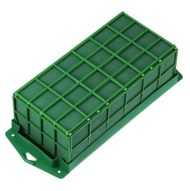 Floral Foam Cage Flower Holder Wet Floral Foam Bricks with Floral Foam for Fresh Flowers Cage Bowl Floral Foam Blocks for Table Centerpiece Floral Arrangement Styrofoam Block Wedding Home Office
