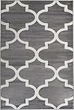 Summit 50 Grey Trellis Area Rug Modern Abstract Rug Many Sizes Available 2x3 2x7 4x6 5x8 8x10 (DOOR MAT 22 inch x 35 inch)