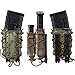 IDOGEAR Mag Pouches 5.56/7.62mm Rifle Magazine Pouches with 9mm Pistol Mag Pouch Set Tactical Airsoft Molle Mag Carrier Holder
