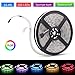 Music Led Strip Light, HOUHUI Light Music Sound Activated 16.4Ft 5050 RGB Color Changing LED Strip Kit with 20-Key Remote, Flexible Strip Lights with Music Sound Sense & 12V Power Supply