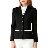 Kduplily Equestrian Show Jacket Women Horse Riding Coat Ladies Horseback Riding Stretch Blazer Top Wear Clothes