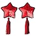 Ayliss Women's Sexy Nipple Cover Sequin Tassels Star Exotic Pasties Lingerie