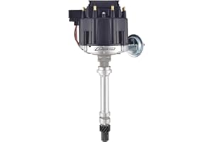 Proform 66941BK Vacuum Advance HEI Racing Distributor with Steel Gear and Black Cap for Chevy V8