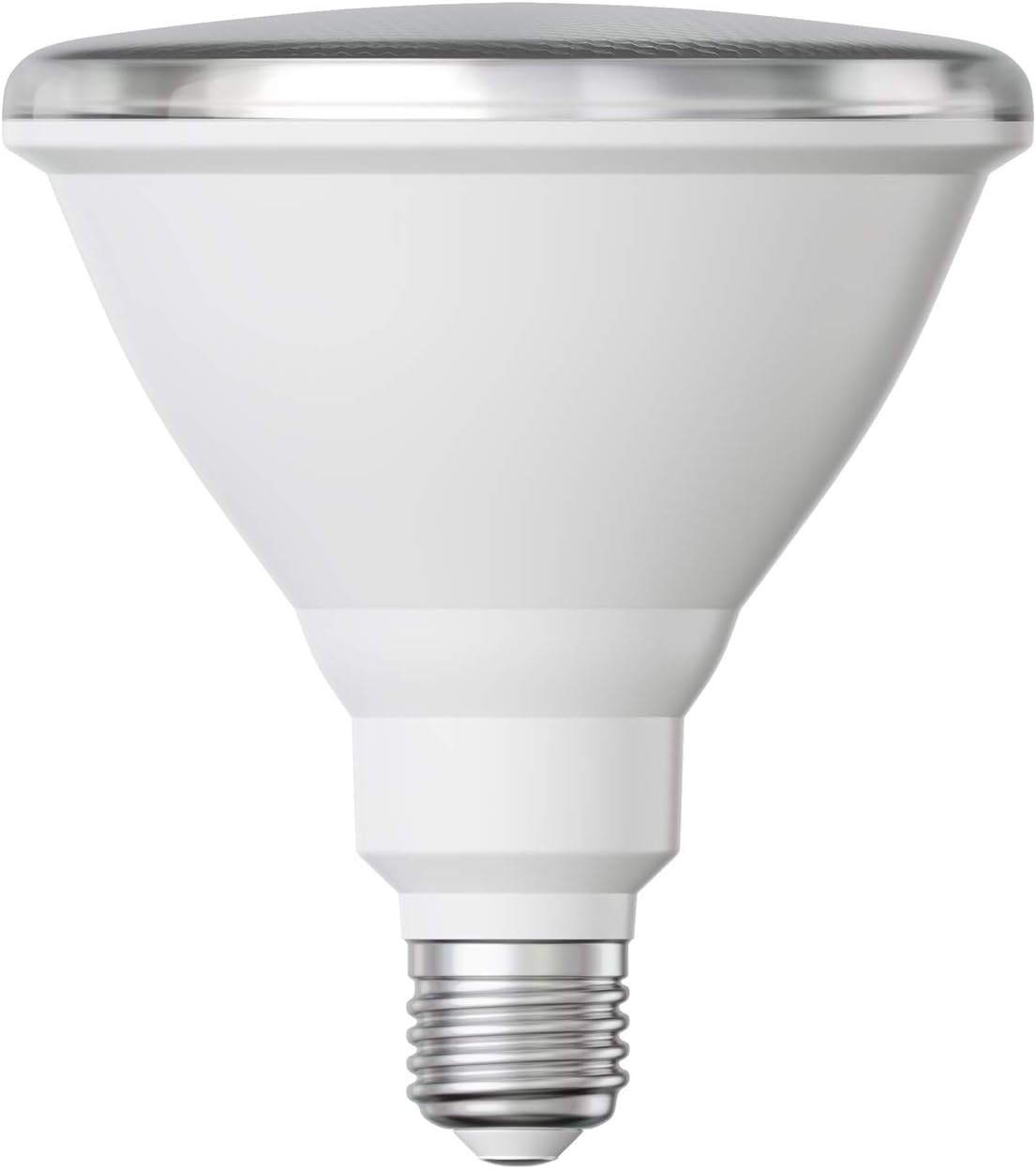 ledscom.de E27 LED Bulb, PAR38 Short Neck, Warm White (2700 K), 15.7 W, 1152lm, 42°, Reflector Mirror (Silver)