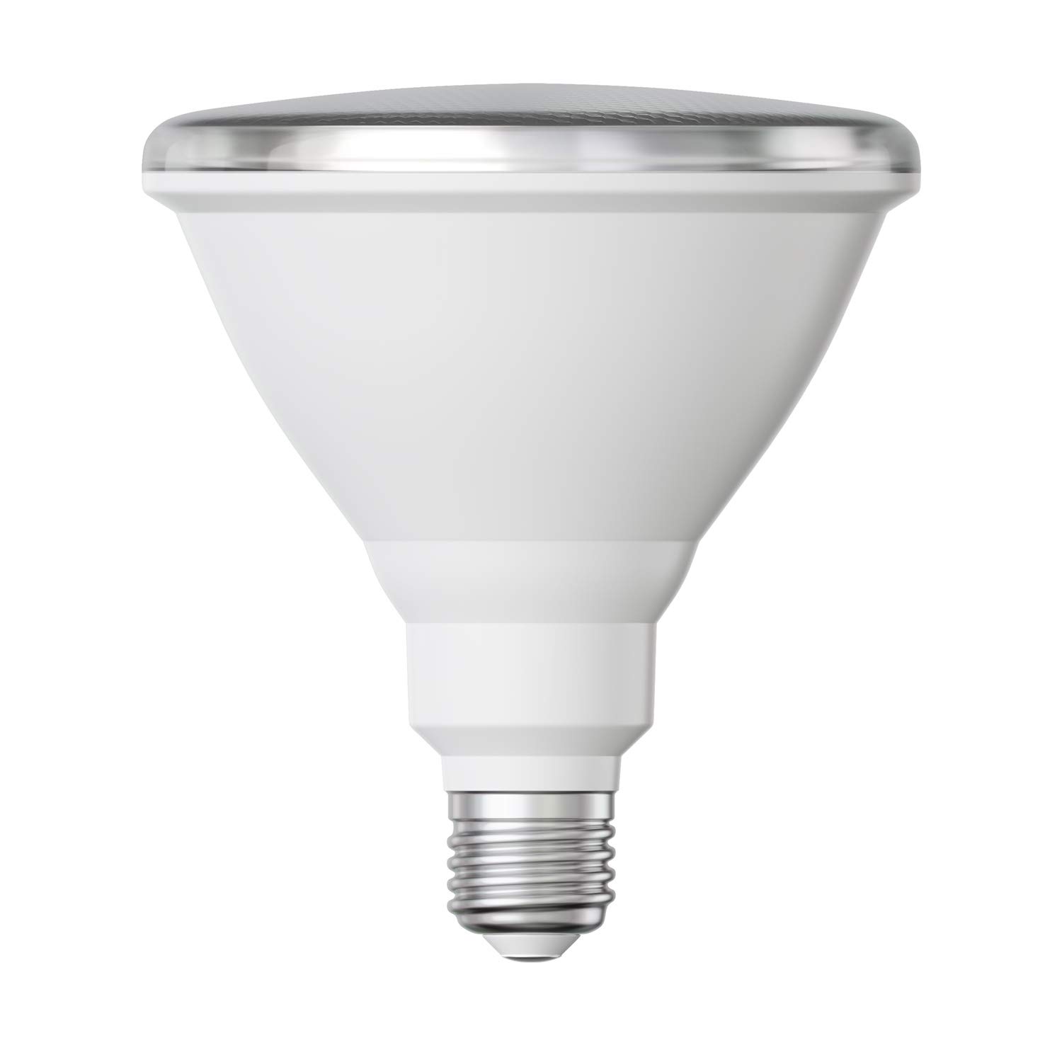 ledscom.de E27 LED Bulb, PAR38 Short Neck, Warm White (2700 K), 15.7 W, 1152lm, 42°, Reflector Mirror (Silver) — image 1