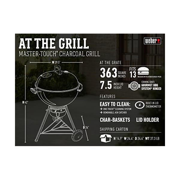 Weber-14501001-Master-Touch-Charcoal-Grill-22-Inch-Black