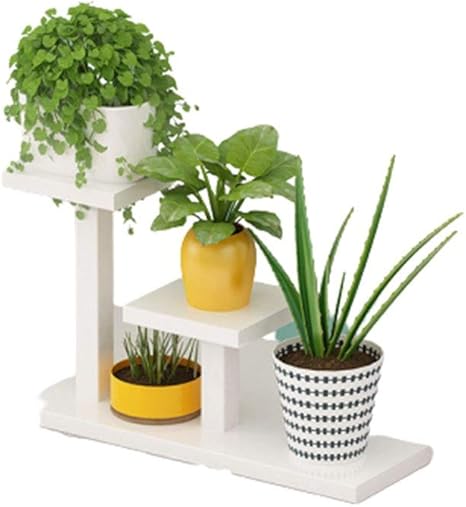 Amazon Co Jp フラワースタンド フラワーラック ア 花台 鉢植え スタンド 植物棚 園芸ラック 植木鉢スタンド 創造的な多機能棚 窓際の棚 机に多肉花棚 白 ホーム キッチン