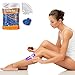 Hard Wax Beans Hair Removal Kit- 1lb Blue Wax Refill with 8 Applicators for Facial, Brazilian Bikini, Underarms, Back, Chest, Legs- Pearl Beads At Home Waxing for Wax Warmers (Pink)