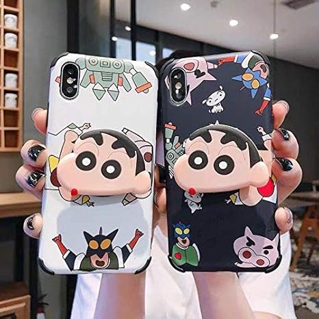 Amazon Co Jp リング付き クレヨンしんちゃん Iphoneケース Iphoneカバー 家電 カメラ