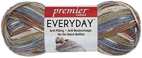 Premier Yarn Deborah Norville Collection 3-Pack Everyday Print Yarn, Beach