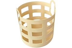 WATIIFUFU Breathable Plastic Laundry Hamper with Handle Small Hollow Laundry Basket for Home Dorm Clothes