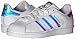 adidas Originals Kids' Superstar, White/White/Metallic Silver, 4 M US Big Kid