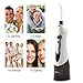 Fxexblin Cordless Water Flosser Professional Oral Irrigator with 3 Modes IPX7 Waterproof 200ML Removal Water Tank 4 Nozzles Oral Dental Flosser for Teeth, Family and Travel Black (Black) (black1)
