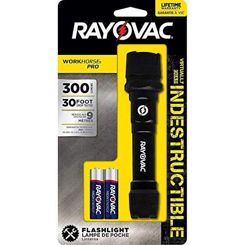 RAYOVAC Tactical LED Flashlight, IP67 Waterproof, Super Bright and ...