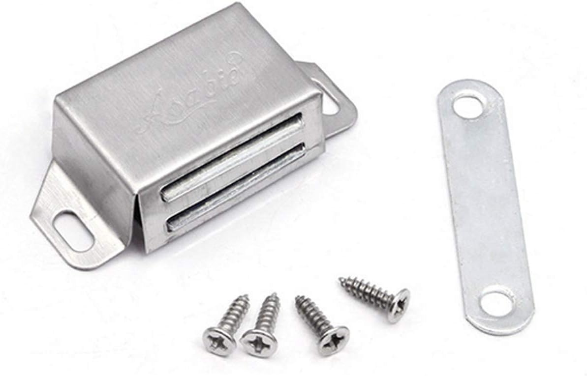 Magnetic Door Catch,Yueser 7 Pack Small Magnetic Door Catches and 3 Pack Large Heavy Duty Magnetic Door Catches with Single Plate and Screws for Home Furniture Wardrobe Kitchen - Image 4
