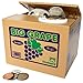 Coin Stealing Cat Piggy Bank - Cute Short-Haired Grey Kitty Comes Out of The Grape Box and Steals Coins Like Magic - Fun Piggy Bank for Kids of All Ages!