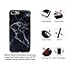 GOLINK iPhone 7 Plus Case/iPhone 8 Plus Marble Case, Matte Marble Series Slim-Fit Anti-Scratch Shock Proof Anti-Finger Print Flexible TPU Gel Case for iPhone 7 Plus - Black Marble III