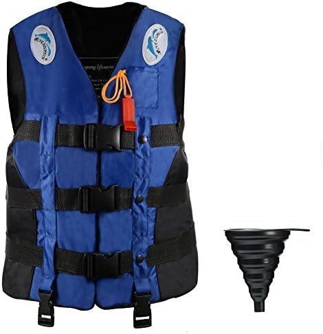 Swimming Life Jacket Swimwear Safety Life Vest Universal Swimming Boating Vest with Whistle for Ski Drifting Fishing