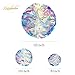 NICROLANDEE Iridescent Rainbow Honeycomb Hanging Decorations Foil Ceiling Hanging Ornaments for Frozen Theme Party, Fairy Princess Rainbow Show, Bridal Shower, Wedding, Birthday, Home Decor