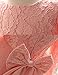 NNJXD Girls' Tulle Flower Princess Wedding Long Sleeve Dress for Toddler and Baby Girl Size 12-18 Months Pure Pink