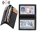 Okti Slim Wallet, Front Pocket Wallet, Minimalist Wallet, RFID Blocking Wallet Genuine Leather,Credit Card Holder ID Card Driver's License Safe