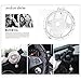 Follicomfy Car Steering Wheel Cover with Fashion Cute Flower Diamond Pearl,Perfect for Girls Women Ladies,Universal Size-White Flower