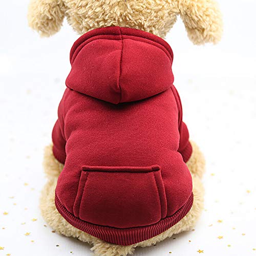 image for HUN Huangou Pet Coat Clothes Apparel Hoodie Costume with Pocket Dog Cl