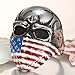 MOWEN jewelry mens Stainless Steel Colorful Epoxy American Flag Mask Skull Rings/devil skull heavy ring,sizes7#-15# (12)