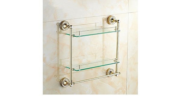 Baldas de baño Estante Del Baño De Cristal Cosméticos Marco ...
