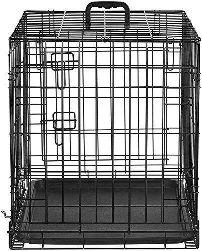 6 AmazonBasics+Double+Door+Folding+Metal+Crate