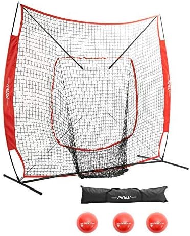 hitting net with tee