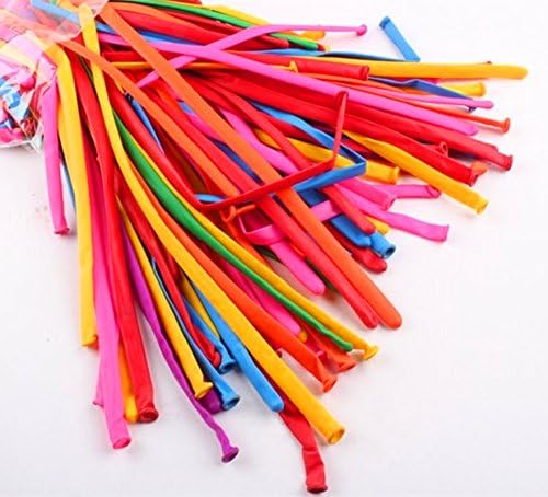 Twisting balloons，Assorted Color Latex 260 Q Long Balloons with 200 Pcs for Parties, celebrations and kids
